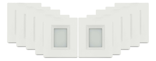 10 Spot Led De Embutir Móveis Luz Branco Quente / Puro 1,2w