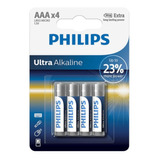 Pilha Philips Aaa Ultra Alkalina Lr03e4b/97
