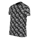 Remera Kappa Authentic Fool Gris Negro Hombre