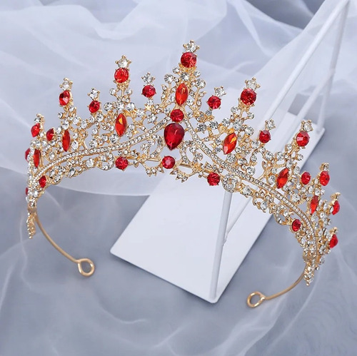 Tiara De Lujo Tocado Corona Elegante 