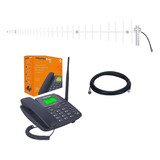 Kit Telefone Celular Rural 2 Chip Wifi Aquário Voz/2g/3g/4g