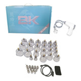 Kit Ventosas 24 Copos Bk Elétrica  Acupuntura Ventosaterapia