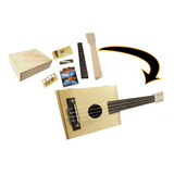 Kit Completo De Ukelele De Caja De Cigarros: Construye Fác.