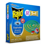 Raid Espirales Repelente Mosquitos X 12u Insecticida Camping