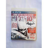 Batman Arkham City Edición Game Of The Year Ps3 Usado