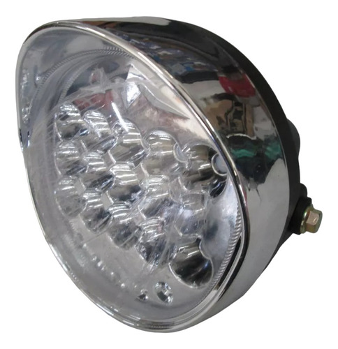 Faro Delantero Optica Redondo Led 12 Volt 19 Cm Ap Motos