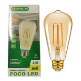 Foco Edison Vintage Retro Tipo Pera Led 3.6 Ambar E27 Oferta