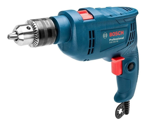 Furadeira Martelete Parafusadeira Elétrica De 13mm Bosch Gsb 550 Re 550w + Acessório Com Caixa De Papelão 110v