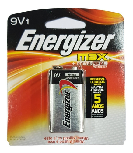 Batería De 9v Energizer Max Alcalina Precio Por Unidad