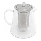 Tetera De Vidrio Con Infusor Removible Acero Inox 1 Litro V