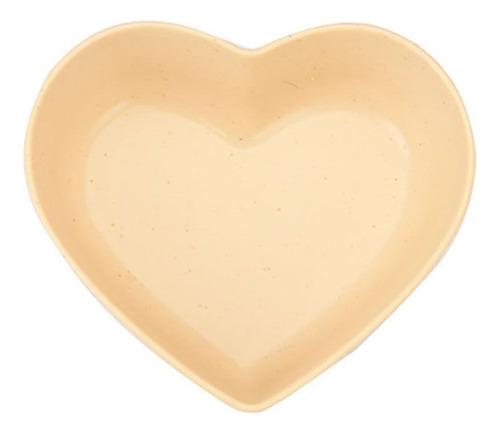 10 Platos De Condimentos De Plástico Con Forma De Corazón