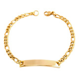 Pulsera Manilla Acero Inoxidable Color Oro Para Hombre Mujer