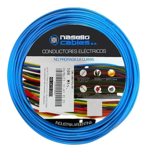 Cable Unipolar 1mm Rollo 100 Mts Electro Cable