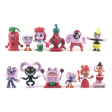 Fwefww 12pcs/set Cuphead Acción Figura Modelo Juguete Para