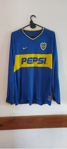 Camiseta Boca Juniors 2003 Tevez Manga Larga 