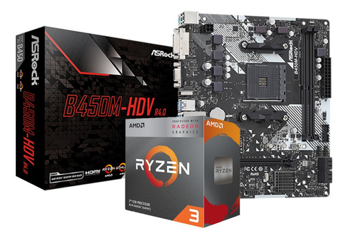 Combo Actualizacion Mother Asrock B450 Y Amd Ryzen 3 3200g