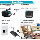 Cámara Espía Oculta, Cargador Usb, Cámara De Seguridad Para