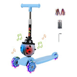 Scooter De Juguete Plegable,con Luces Multicolor Y Música