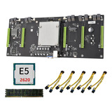 Placa Base De Minería Btc Eth79-x5b Con Cpu E5 2620+8g Ddr3