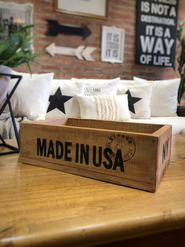 Caja/cajón De Madera   Made In Usa 