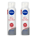 Desodorante Aero Nivea 150ml Fem Dry Comfort - Kit C/ 2un