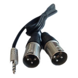 Cable Mini Plug A 2 Xlr Canon Macho Balanceados 2 Mts Pro