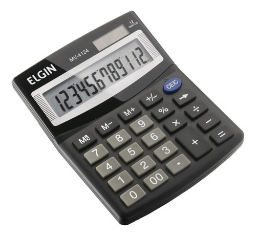Calculadora De Mesa Simples 12 Dígitos Com Display Em Lcd