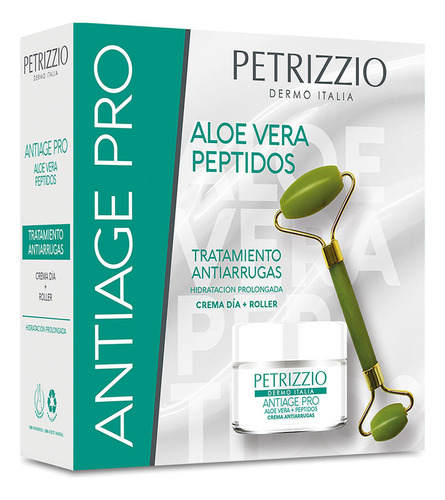 Crema Antiage Pro Aloe Vera Péptidos + Roller | Petrizzio