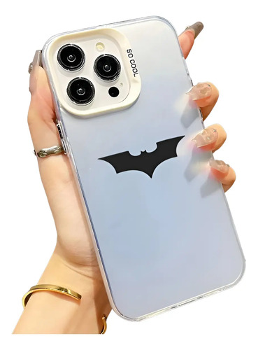 Funda Case Para iPhone Modelos Batman Textura Mate Plástico