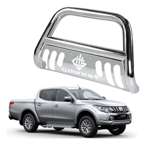 Tumba Burros Protector Bar Mitsubishi L200 16-19 Inox