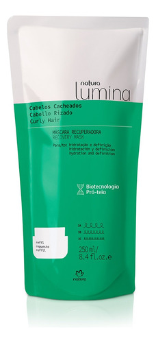 Repuesto Máscara Recuperadora Lumina Cabello Rizado Natura