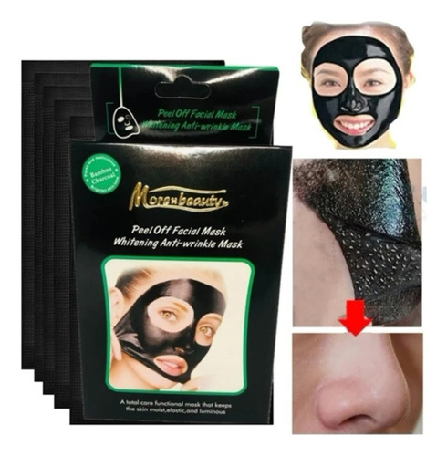 30 Mascarillas Puntos Negros, Tratamiento Facial Hidratante