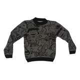 Sweater Snoopy Gris Sueter Tejido 1 Pza Tendencia