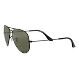 Anteojos De Sol Ray-ban Aviador Polarizado 3025 Talle Medium