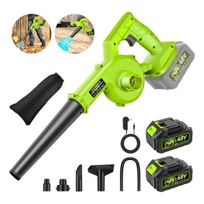 Sopladora y Aspiradora FAGHTO Inalámbrica 4 en 1 con 2 Baterías de 48V, para Jardín y Coche | Envío gratis
