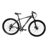 Bicicleta Mtb Overtech R29 Aluminio Full Shimano Fr Disco Pp Color Negro/blanco/blanco Tamaño Del Cuadro L