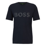 Camiseta Boss Com Logo Em Contraste