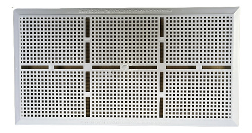 Rejilla Plástica Ventilación Gas 20x40 Cm 12 Unid