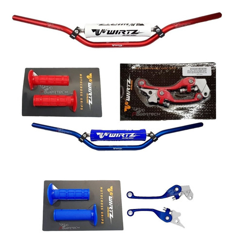 Kit Manubrio Wirtz X6 Ø 22mm + Manijas Puños Tornado Xr 250