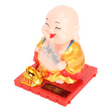 Figura Solar De Buda Maitreya, Que Sacude La Mano Automática