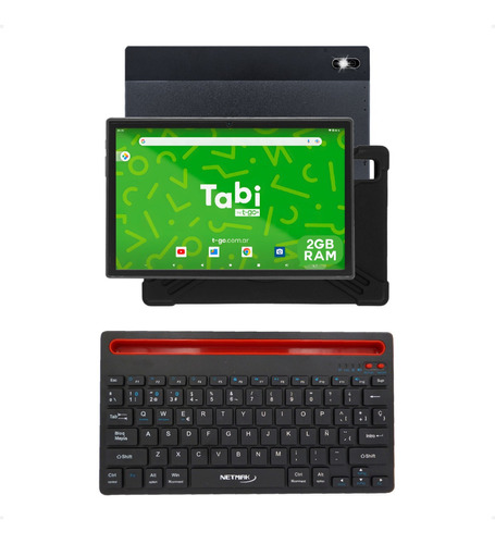 Teclado Inalambrico Con Tablet Android Pc Funda 10 Pulgadas