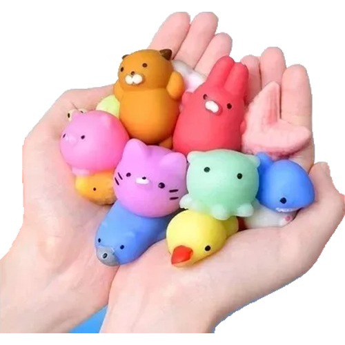 Kit 50 Pcs Mini Mochi Squishy Squeeze Toy Fidget Toy