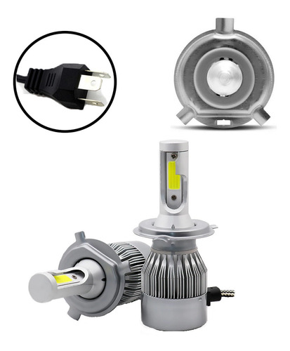 1 Par Lampada Led Automotiva H1 H4 H7 H11 Xenon 8200 Lumens