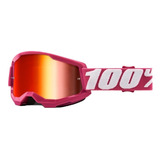  Óculos Motocross Trilha 100% Strata Goggle Arkon Verde