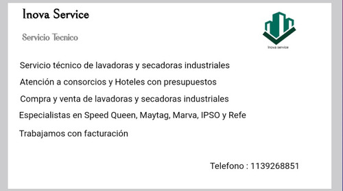 Servicio Técnico De Lavadoras Y Secadoras Industriales