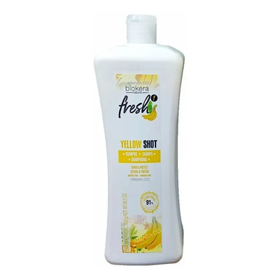 Salerm Biokera Shampoo Yellow Shot Sin Sulfatos Ni Parabenos | Envío gratis
