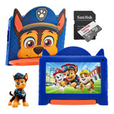 Tablet Patrulha Canina Chase 64gb 4gb Ram + Cartão 64gb 