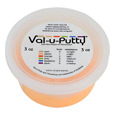 Plastilina Terapéutica Val-u-putty Suave, Naranja, De 3 Onzas