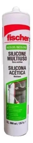 Sellador Silicona Cura Acética Fischer Multiuso 260ml 