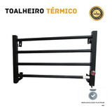 Toalheiro Elétrico - 110v - Preto - Esquerdo